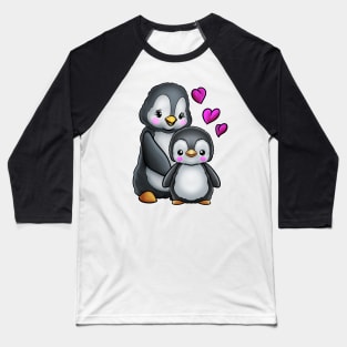 Mother's Day Penguin Mom and Child Baseball T-Shirt